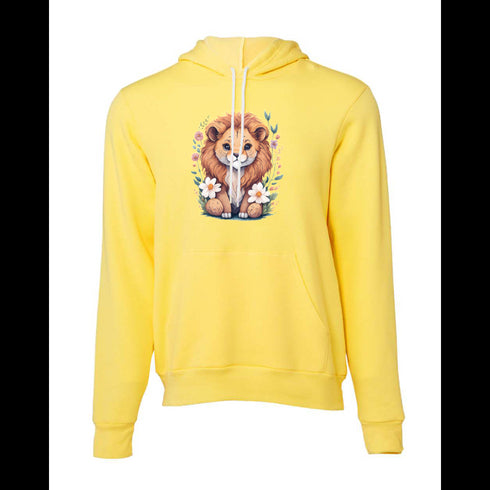 Cartoon lion Bella canvas hoodie 3719